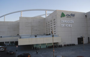 entrada a la estación de Delicias