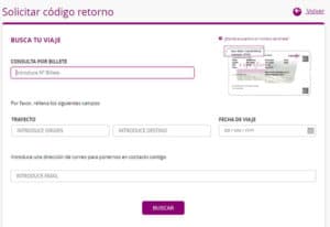 codigo retorno AVE y AVLO